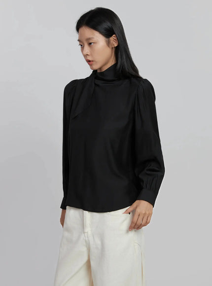 high-neck-tie-blouse-id504