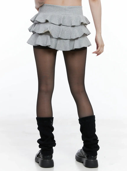 frill-layered-mini-skirt-cs501