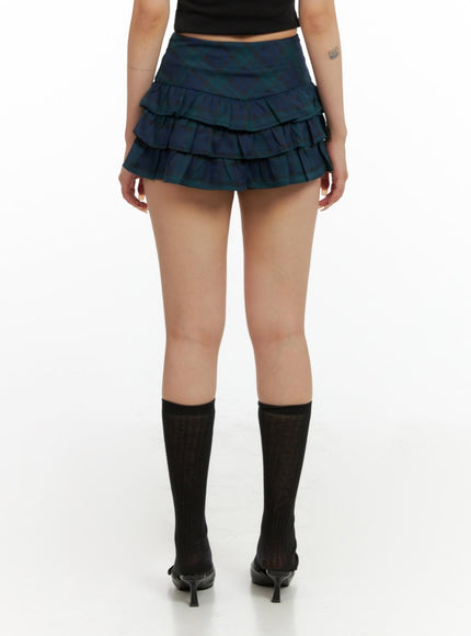 layered-frill-mini-skirt-cl415