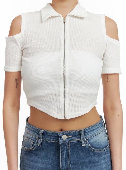 shoulder-cut-out-collar-crop-top-cy431