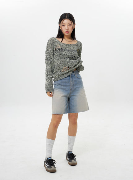 Ripped Sweater IY312