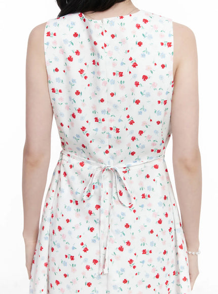 patterned-v-neck-sleeveless-mini-dress-ca509