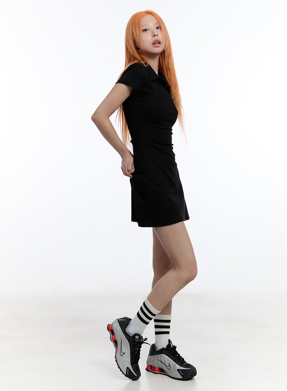 collared-flare-mini-dress-cy530