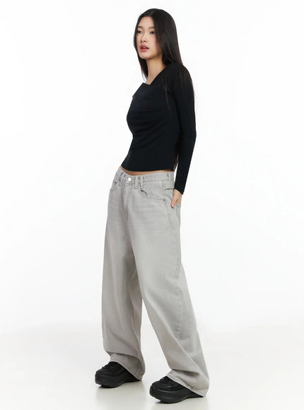 draped-v-neck-long-sleeve-top-ia508