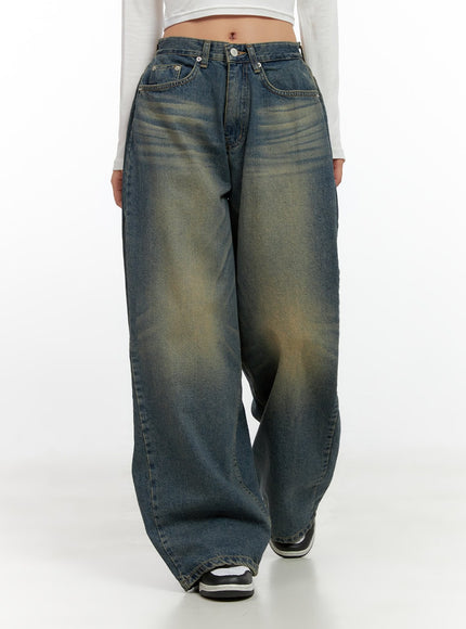 kylie-pintuck-washed-denim-baggy-jeans-cn412