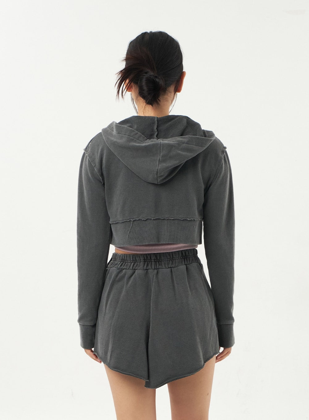 Cropped best sale tight hoodie