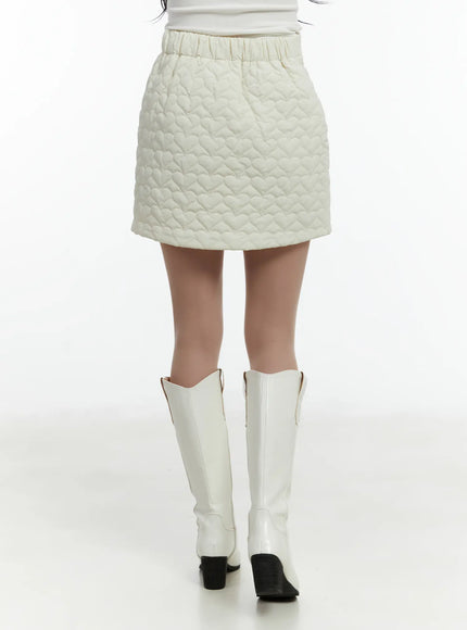 quilted-heart-pattern-mini-skirt-cd523