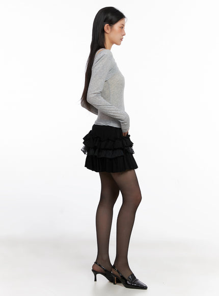 layered-ruffle-mini-skirt-is508