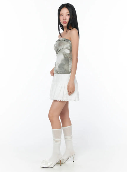 frill-trim-mini-skirt-cy512