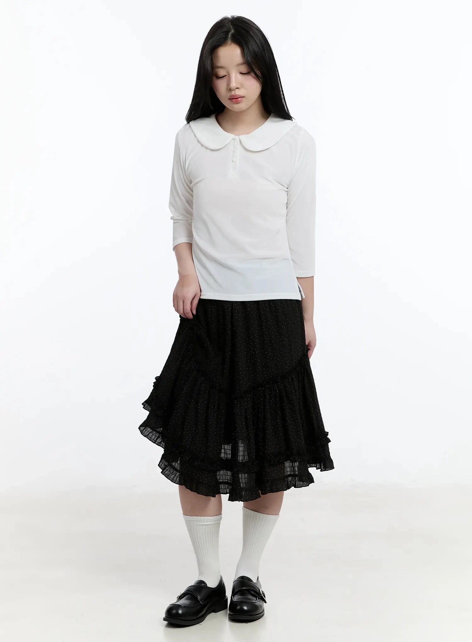 polka-dot-ruffle-hem-midi-skirt-im513