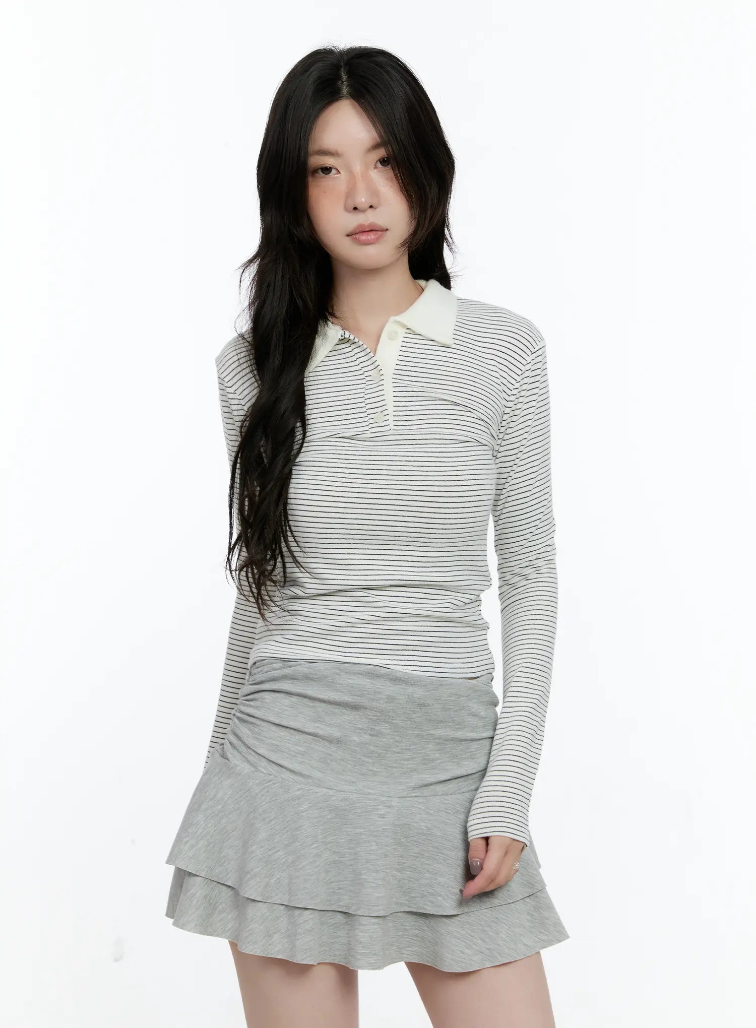 striped-collar-long-sleeve-top-cn517