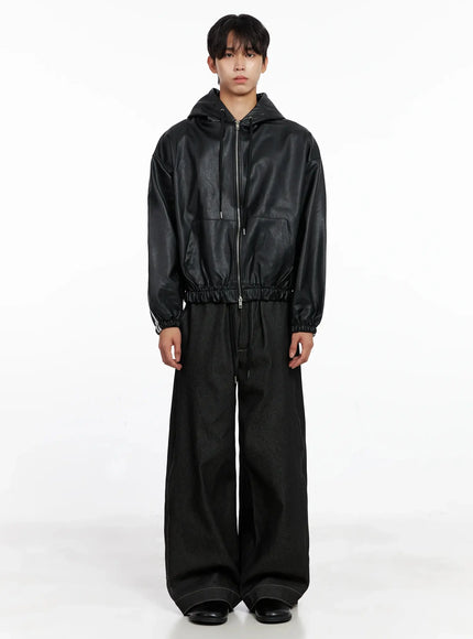 mens-faux-leather-track-hooded-jacket-io517