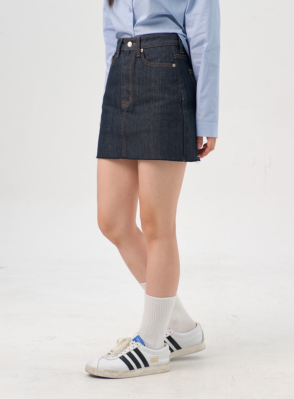 Indigo Denim Mini Skirt OG328