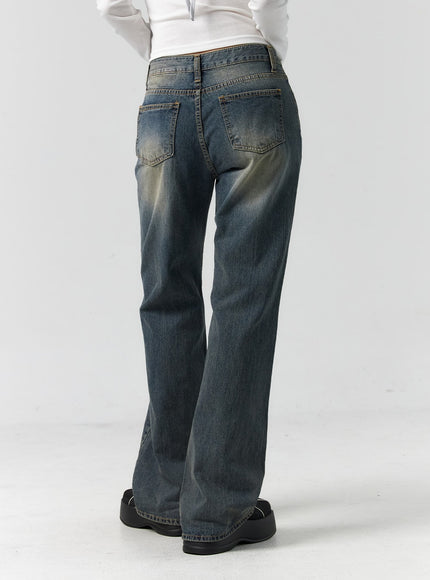 vintage-wash-bootcut-jeans-cs305