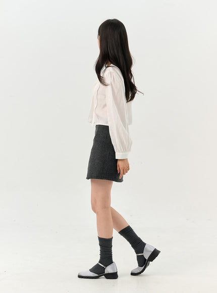 buttoned-tie-collared-blouse-oo327