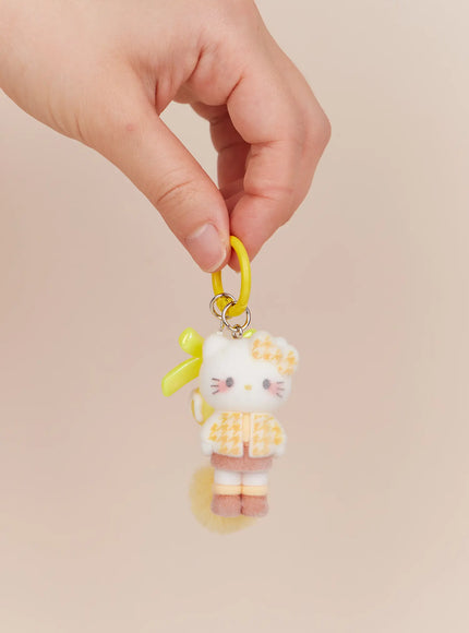 mini-cute-cat-keyring-im527 / Yellow