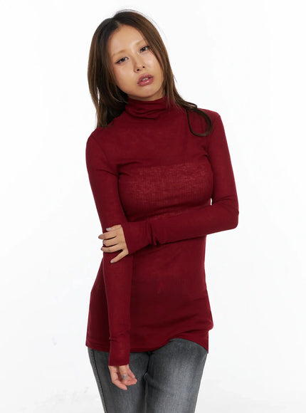 slim-fit-thumbhole-turtleneck-top-id503