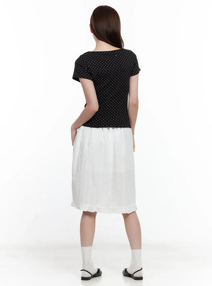 polka-dot-shirred-v-neck-top