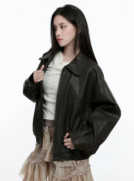 zippered-faux-leather-biker-style-jacket-io520