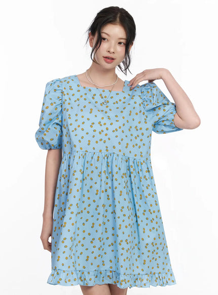 puff-sleeve-mini-dress-iy511