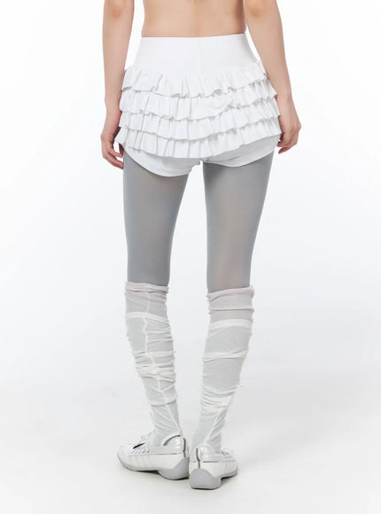 layered-ruffle-mini-skirt-cy508