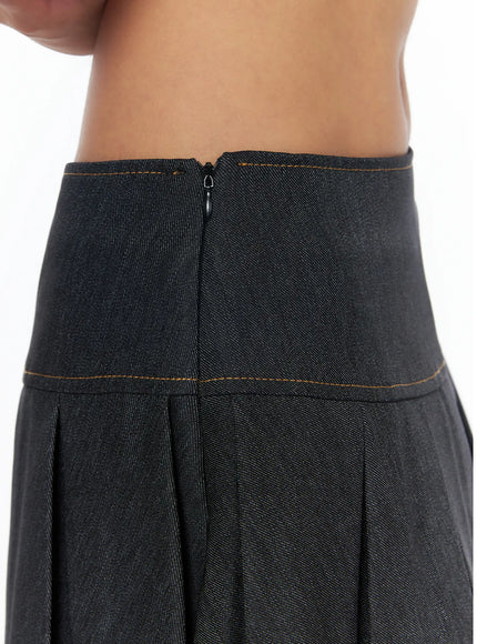 pleated-denim-mini-skirt-ca517