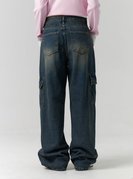 vintage-wash-cargo-jeans-cs314