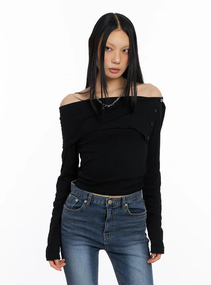 side-button-off-shoulder-long-sleeve-cs509