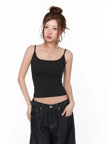 basic-sleeveless-tank-top-ca515 / Black