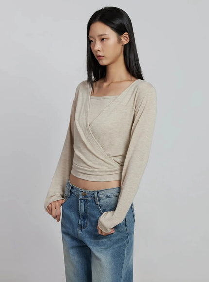 casual-wrap-v-neck-top-set-im520