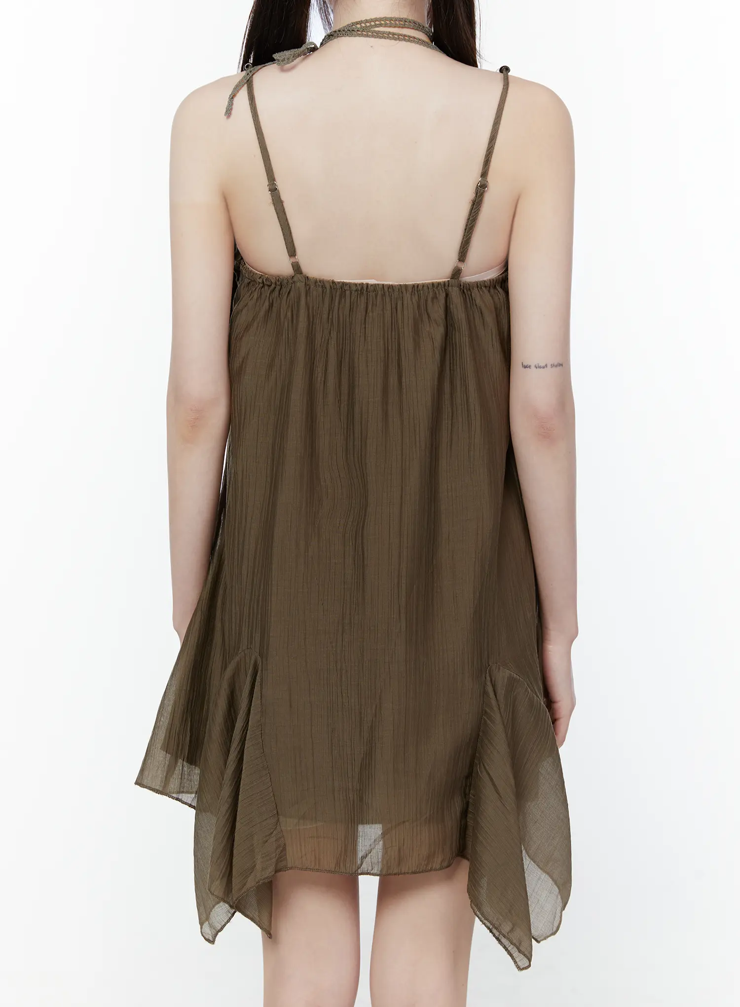 shirred-asymmetrical-sleeveless-dress-cu508