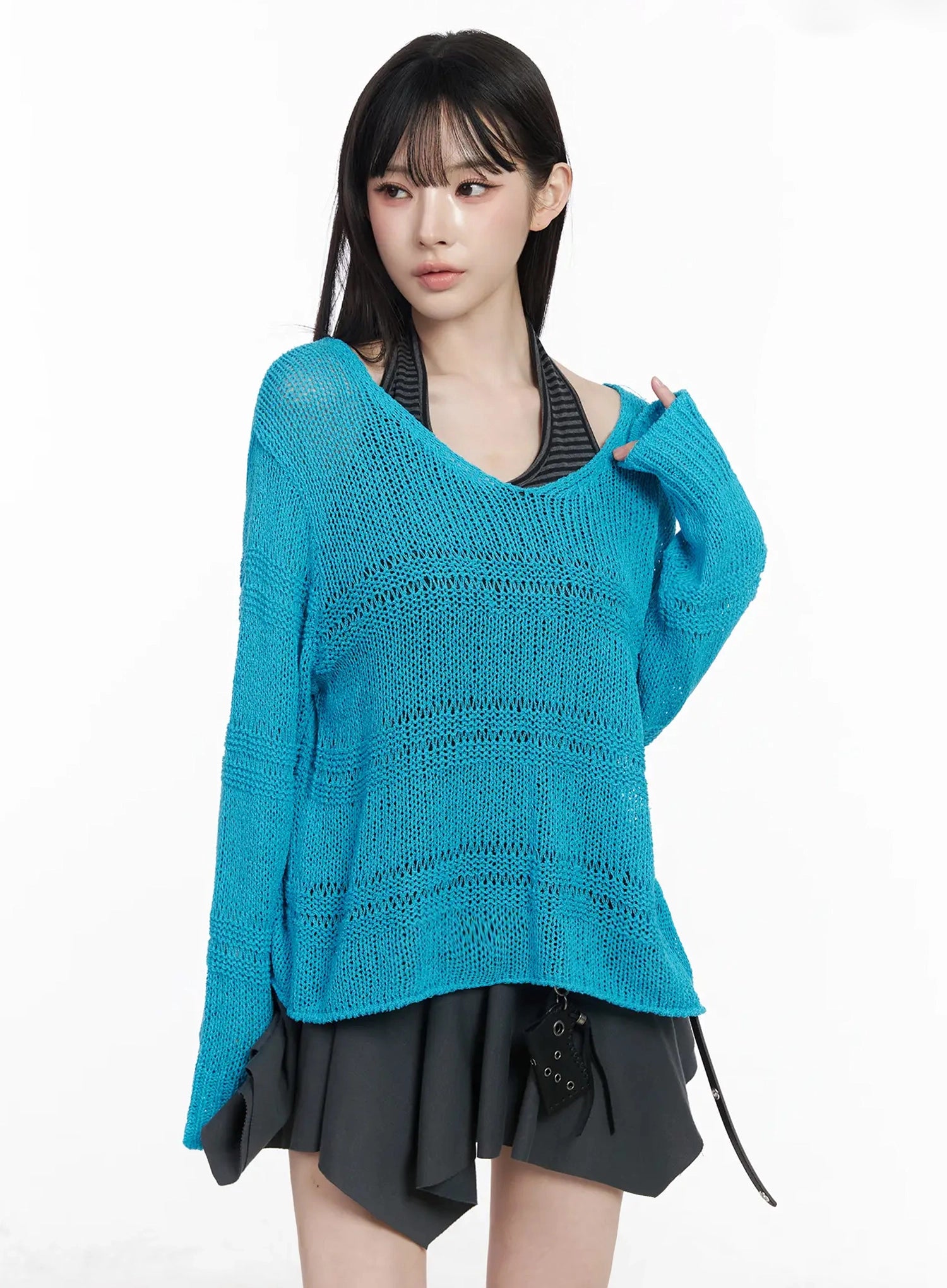 versized-v-neck-knit-sweater-iy511