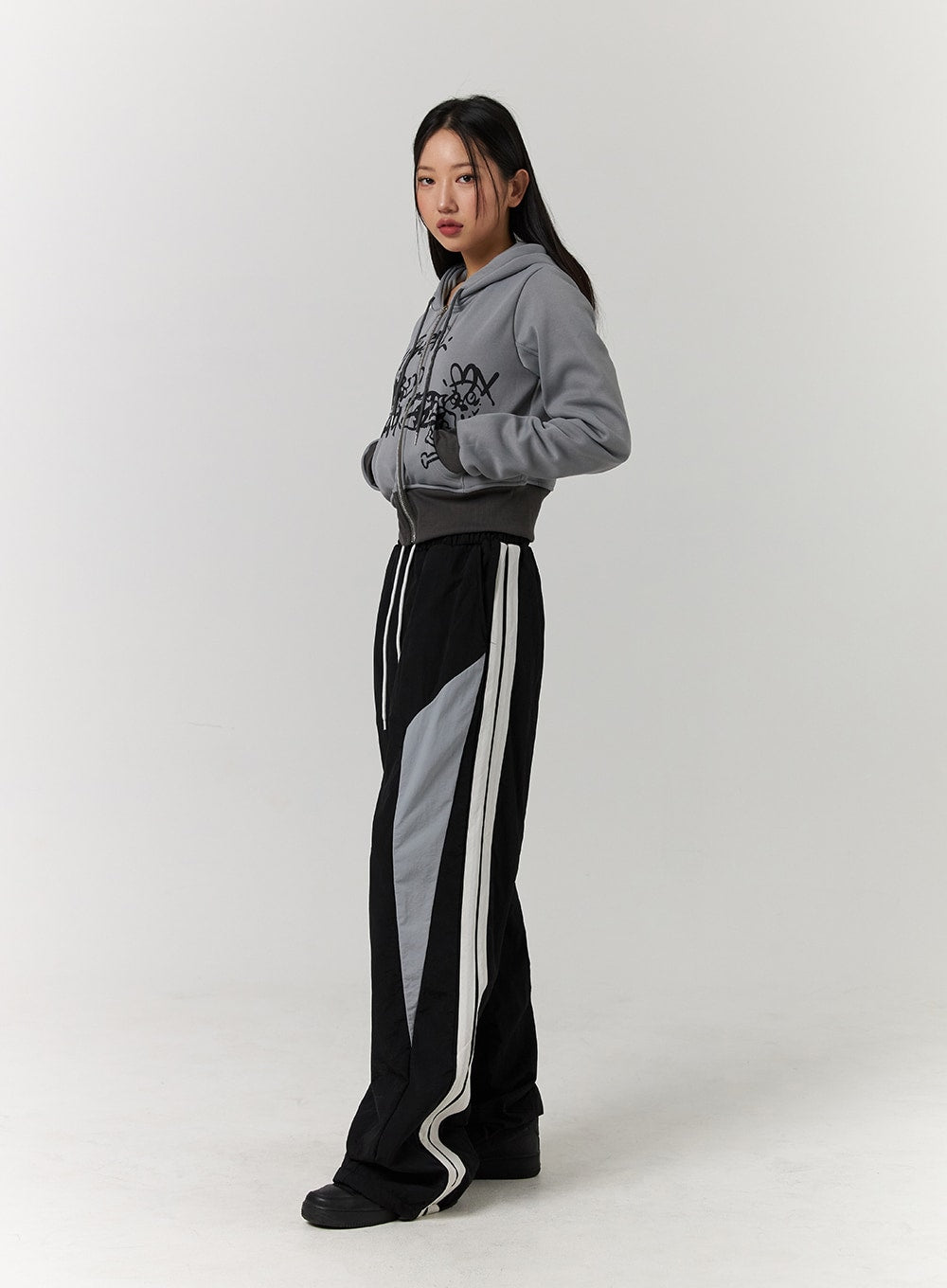 Buy track pants in black color for women at