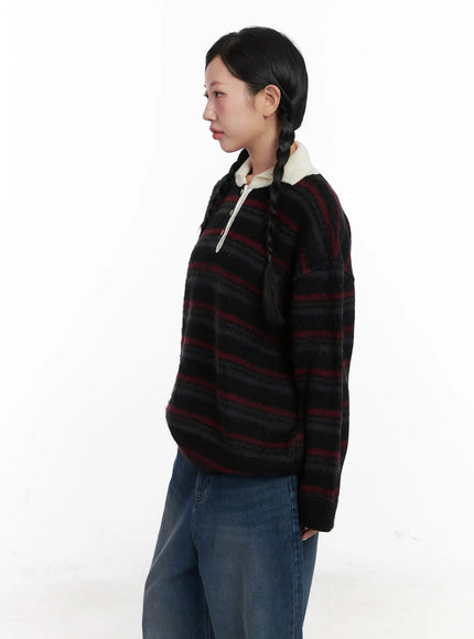 striped-knit-collar-sweater-cd501