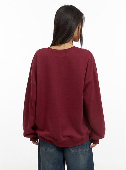 Graphic Cotton Sweatshirt IS427