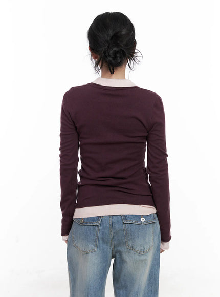 v-neck-collar-long-sleeve-top-cn514