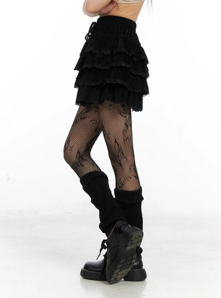 lace-up-ruffle-tiered-mini-skirt-cn520