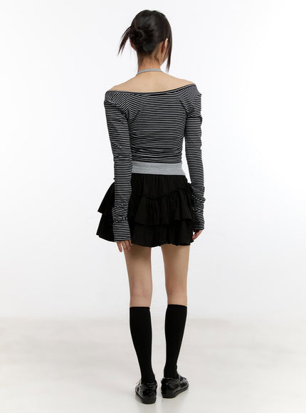 stripe-long-sleeve-crop-top-with-tank-top-ca508