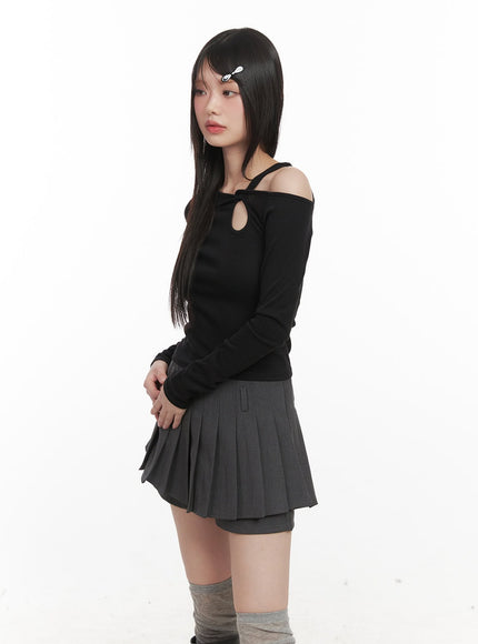 slim-fit-twist-cut-out-long-sleeve-top-cj528