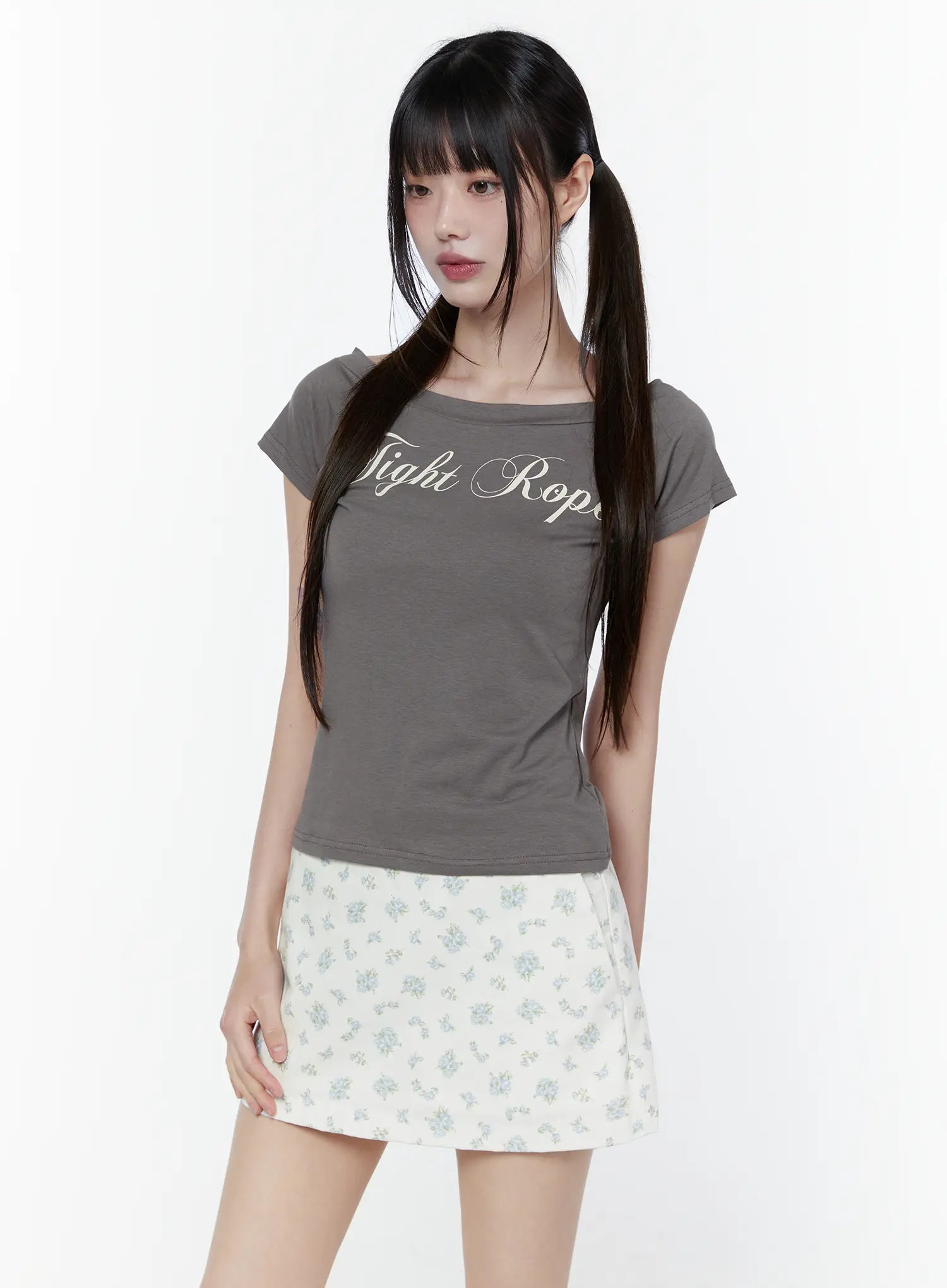 tight-rope-graphic-t-shirt-cu508 / Dark gray