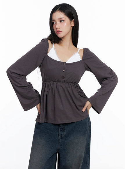 shirred-flowy-buttoned-long-sleeve-is525