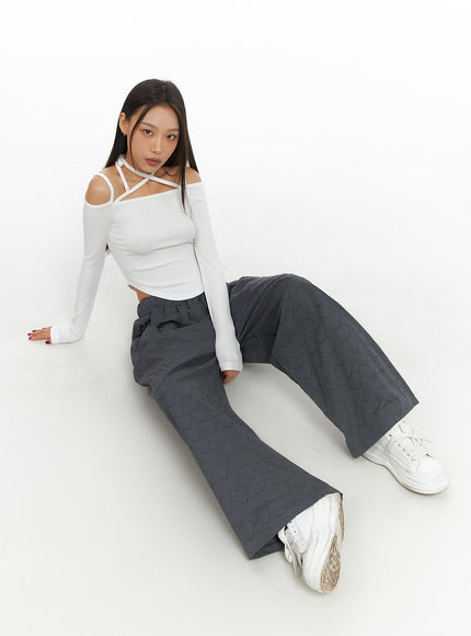 heart-quilted-cotton-wide-pants-is427