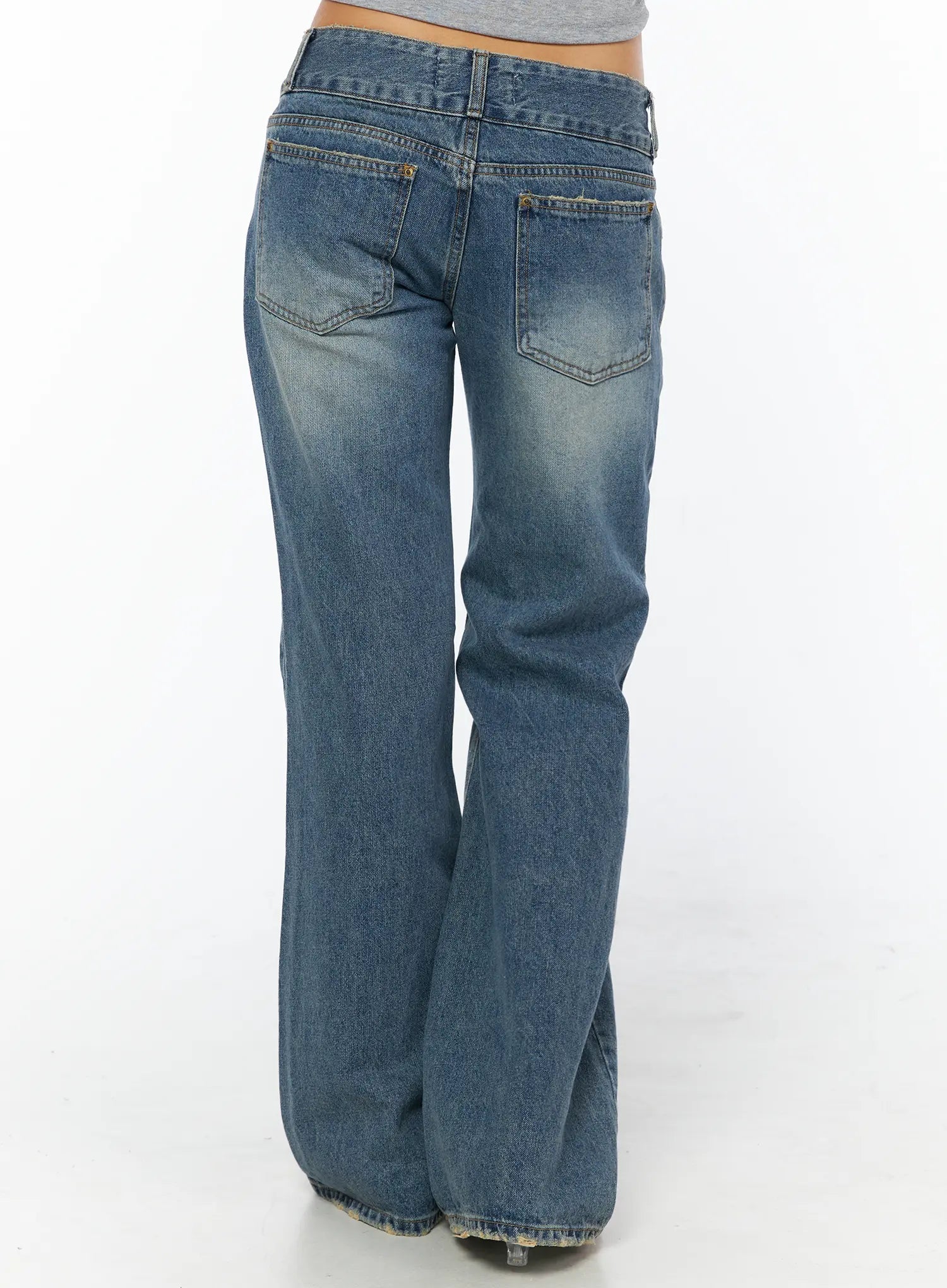 raleigh-double-button-low-rise-bootcut-flared-jeans-cu518