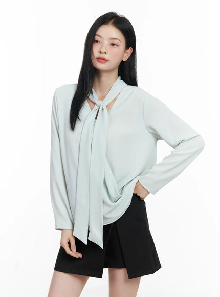 elegant-v-neck-scarf-blouse-cj519