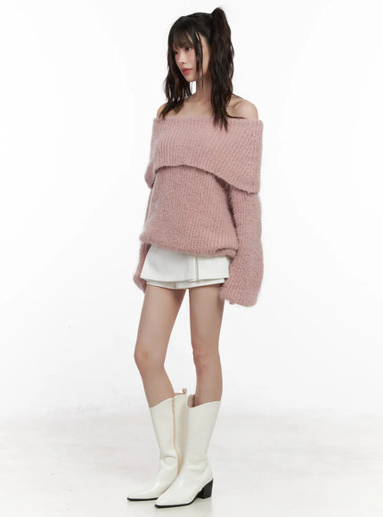 oversized-off-shoulder-fuzzy-knit-sweater-cn510