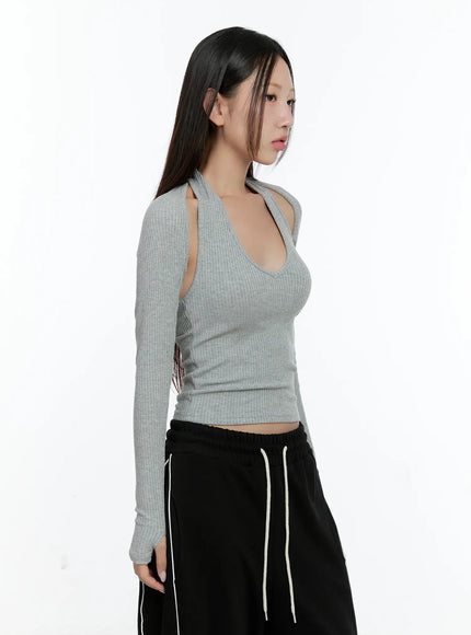 ribbed-halter-top-bolero-set-cs517