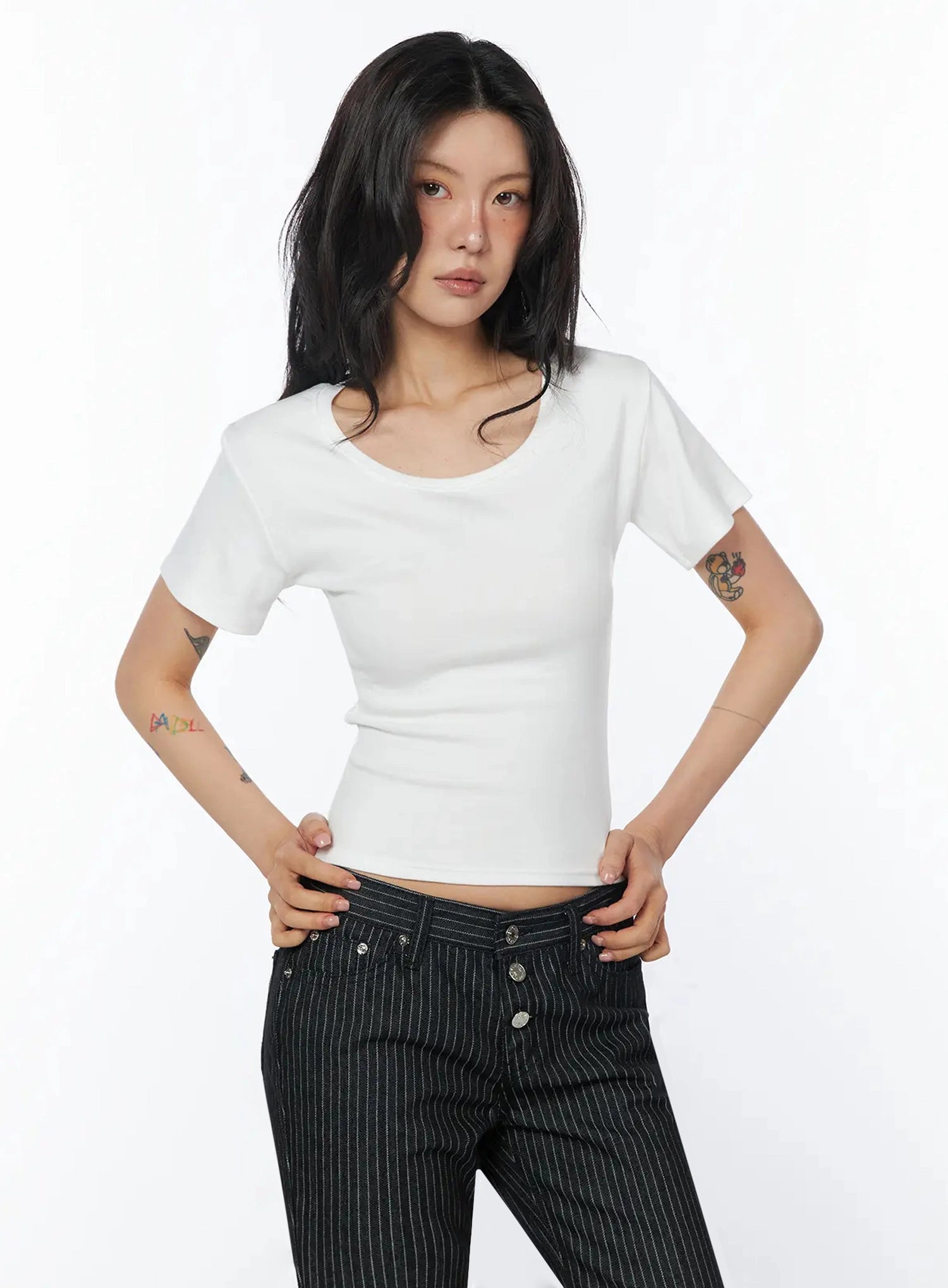 casual-round-neck-short-sleeve-top-iu508