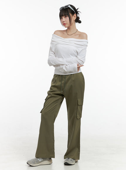 banded-pocket-boot-cut-cargo-pants-os410