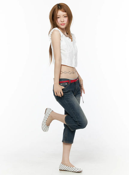 ruffle-trim-crop-blouse-iu515
