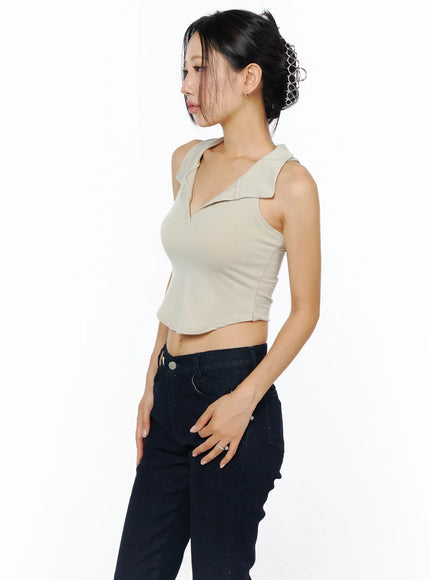 v-neck-collar-sleeveless-top-cu515